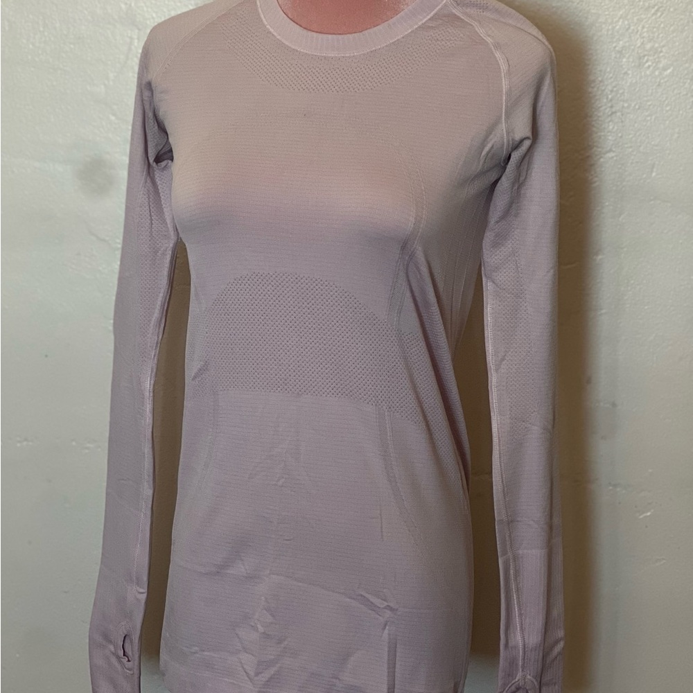 Lululemon Athletica Light Pink Long Sleeve Top
